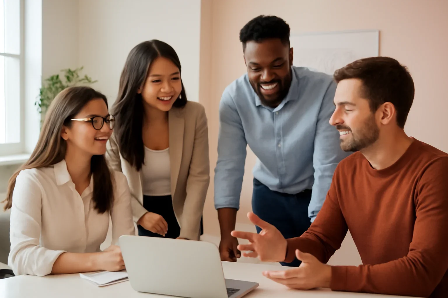 Small Business Digital Marketing strategy meeting with a modern digital marketing team
