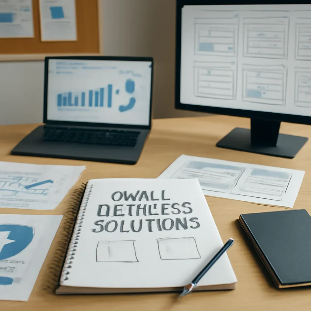 Small Business Solutions planning materials and performance review workspace